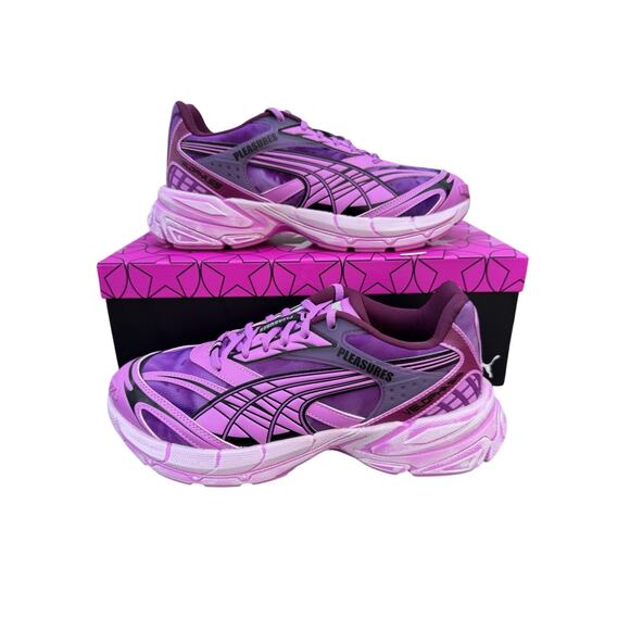 PUMA Pleasures x Velophasis Overdye Purple Run Comfort Men’s 9.5 Women’s 11 NWB - Picture 6 of 7